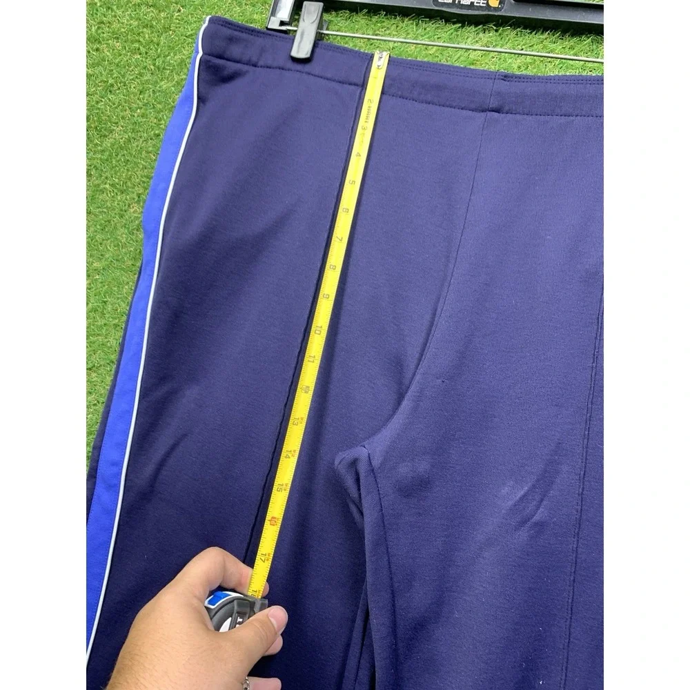 Polo Ralph Lauren Sweatpants Mens XL Blue Striped Ankle Zip Big Pony Track 90s
